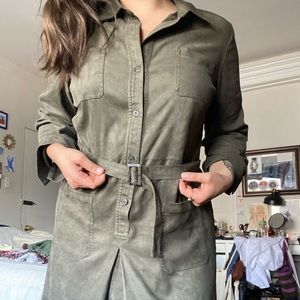 Talbots faux suede dress